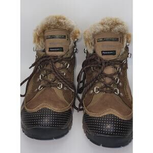 Mountrek Women’s Brook Path Mid Insulated Hiking Boots Brown Size 8